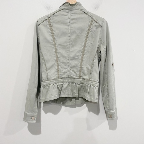 WHBM Peplum Cargo Field Jacket Size 4 - Picture 7 of 12